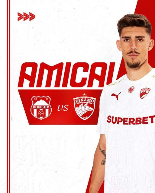 FC Dinamo va disputa un meci amical cu formația macedoneană FK Pelister Bitola….